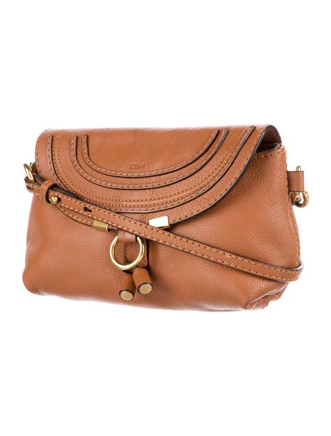 Chloé Large Marcie Leather Crossbody Bag .